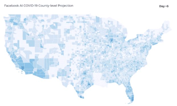 Facebook AI COVID-19 Country-level Projection 