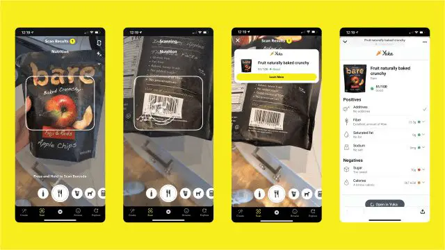 Snapchat's New Barcode Scanning Capacity for Selected Products