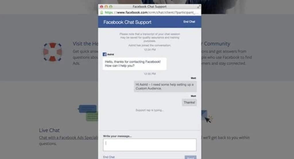 All The Answers For Facebook Live Chat Support | Digital Market News